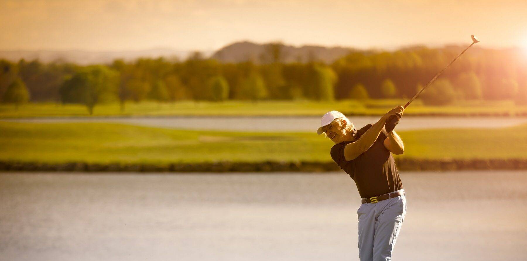 Man Playing Golf